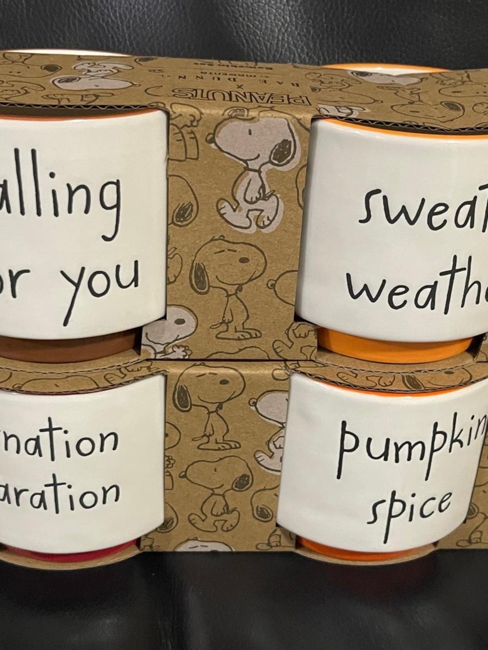 Thanksgiving Rae Dunn Peanuts Ramekins, Set of 4 Rae Dunn Fall Ramekins - Picture 3 of 8